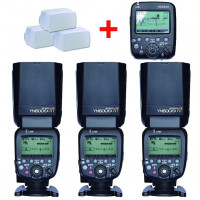 3 Yongnuo yn600ex-rt 2.4 G Wireless Flash HSS 1/8000s Master Speedlight Flash Guns Speedlite für Canon DSLR-Kamera + yn-e3-rt Sender + 3 Pcs Blitz-Diffusoren-22